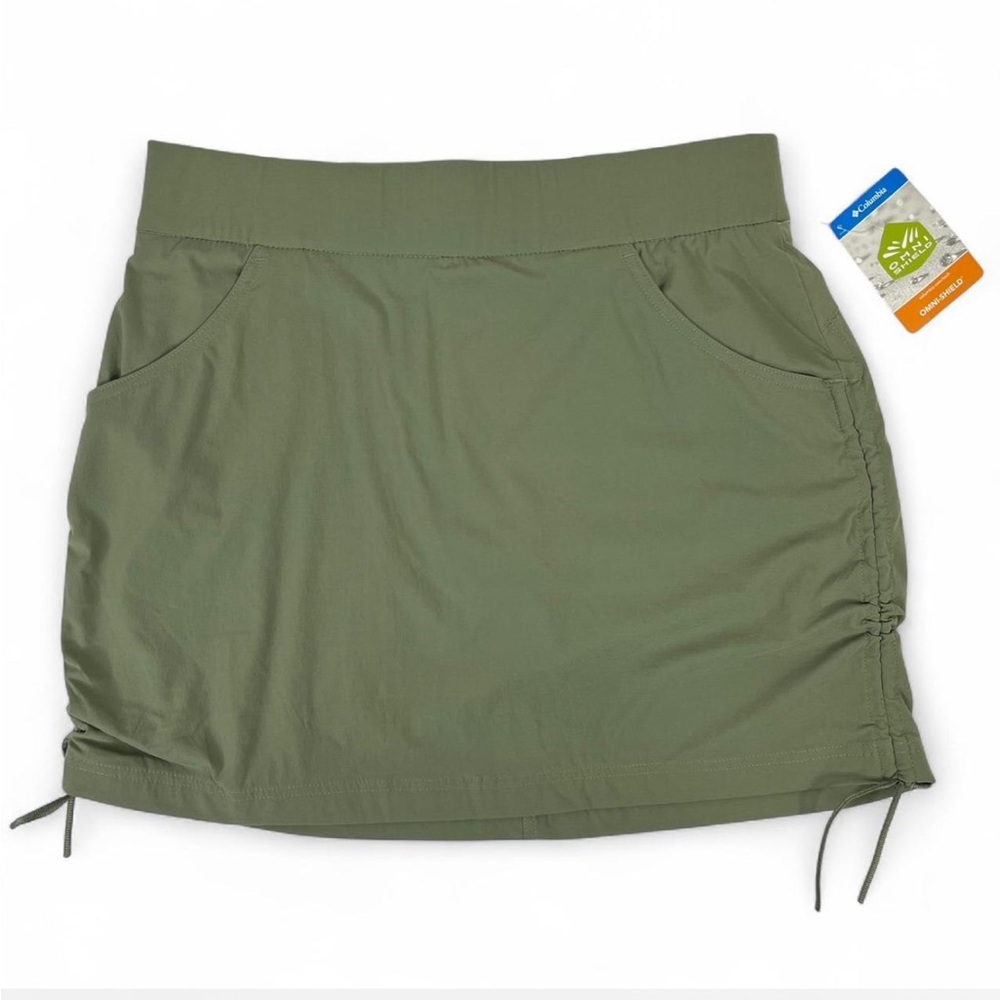 NWT Columbia Sportswear Ruched Mid-Rise Skort  Cypress Green Women’s Size Medium